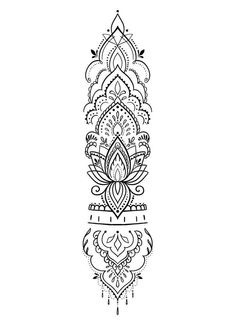 a line drawing of an ornate design