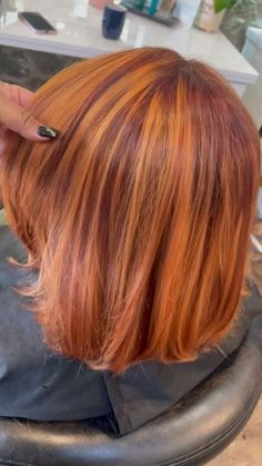 Ginger Hairstyles, Blonde Styles, Red Hair Inspiration, Silk Press Natural Hair, Red To Blonde, Brazilian Blowout, Copper Hair Color, How To Book