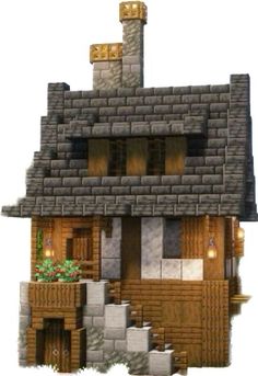 an image of a house made out of bricks