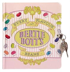 PRICES MAY VARY. Put all your sweet (and not so sweet!) thoughts into this Harry Potter Bertie Botts Every Flavor Beans Lock & Key Diary for Kids! Straight out of Honeydukes Sweet Shop! The 216 page journal notebook features a hard cover with the iconic Bertie Botts Every Flavour Jelly Beans design from the Harry Potter movies! Includes a lock and 2 keys to keep your secrets safe - no 'Alohamora' necessary! Makes a magical gift for boys and girls who love the Harry Potter books and movies! Perfe Harry Potter Bertie Botts, Bertie Botts Beans, Edging Crochet, Every Flavor Beans, Harry Potter Ornaments, Harry Potter Merchandise, Harry Potter Gifts, Magical Gift, Harry Potter Theme