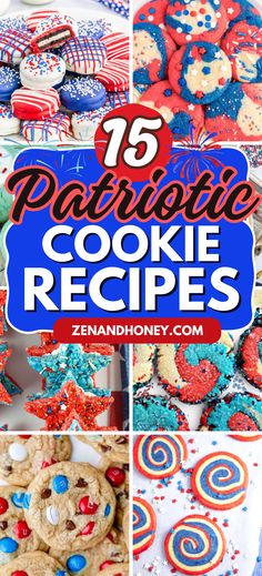 4th of July Cookies – Here’s a sweet list with homemade patriotic cookies to make for Fourth of July or Memorial Day! Kick off your holiday celebrations with these red white and blue cookies that are sure to be a hit! Red White And Blue Cookies, Patriotic Fruit Pizza, Bacon Chocolate Chip Cookies, Plant Based Cookies, Sour Cream Sugar Cookies, Patriotic Cookies