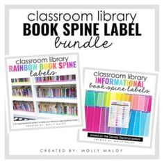 the classroom library book spin label bundle