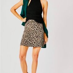 Questions? Leave A Comment Below! Casual Pencil Skirt For Date Night, Leopard Print Mini Skirt, Print Mini Skirt, Black Tan, Black And Tan, Leave A Comment, Mini Skirt, Leopard Print, Anthropologie