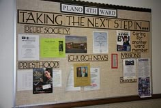 a bulletin board that has been placed on the wall