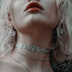 Regal Rose, Marvel Oc, Dope Jewelry, Silver Choker, Jewelry Lookbook, Her Eyes, Fantasy Jewelry, Jewelry Inspo, Dream Jewelry