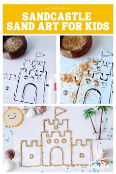 sand castle art for kids to make