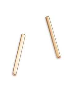 Zoe Chicco 14K Yellow Gold Gold Bars Thin Bar Stud Earrings Gold Bars, Zoe Chicco, Bar Stud Earrings, Bar Studs, Gold Bar, Gold Earrings Studs, Gold Gold, Gold Earrings, Jewelry Accessories