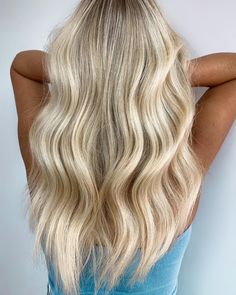 Natural Blonde Full Highlights, Cool Blonde Full Highlights, Light Blonde Full Highlights, Full Blonde Babylights, Blonde Hair Curled, Full Head Of Blonde Highlights, Blonde Full Head Highlights, Blond Highlights On Blond Hair Natural, Blonde Balayage On Blonde Hair