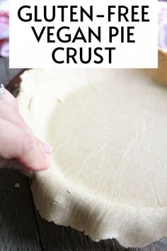 the gluten - free vegan pie crust is ready to be cut into pieces