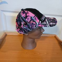 Nwt Muddy Girl Ladie’s Pink Camo Hat. Osfa Pink Adjustable Trucker Hat For Outdoor, Pink Baseball Cap For Outdoor, Adjustable Pink Trucker Hat For Outdoor, Outdoor Pink Baseball Cap One Size, Pink Outdoor Baseball Cap, Pink Visor Hat For Outdoor, Pink Outdoor Beanie Hat, Pink Trucker Hat For Outdoor, Adjustable Pink Hats For Outdoor