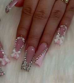 Nails Sunset, Mom Nails, Everyday Nails, Prom Couples, Asian Nails, Cute Simple Nails, Diy Acrylic Nails, Nails Design With Rhinestones