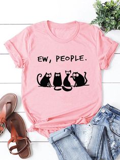 Ew People, Women Cartoon, Mini Tube Dress, Stretch Mesh Fabric, Little White Dresses, Cute Tshirts, Casual T Shirt, Cartoon Cat