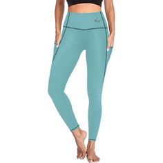 Ocean's Paradise High Waist Leggings with Pockets (ModelL56) Level up your comfort and style game with Ocean's Paradise Yoga Pants – the ultimate fusion of comfort and flexibility. Made from 95% polyester and 5% spandex, these pants are designed to keep you in the zone during intense gaming sessions or workout marathons. The super stretch fabric offers a snug fit, while the medium feel keeps you cool and comfy. Plus, with pockets on both sides, your essentials are always within reach. Upgrade yo Handbag Storage, In The Zone, Leggings With Pockets, Queen Dress, Hoodie Blanket, The Zone, High Waist Leggings, Marathons, Fitness Activities