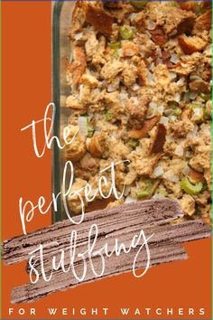 WW Turkey Stuffing the whole family will love! This is a Weight Watchers friendly recipe with points figured for all 3 plans. #thanksgiving #stuffing #turkeystuffing #ww #weightwatchers Southern Stuffing, Cornbread Southern, Traditional Stuffing Recipe, Christmas Crock, Homemade Stuffing Recipes, Traditional Stuffing, Easy Stuffing Recipe, Cornbread Stuffing Recipes, Vegetarian Stuffing