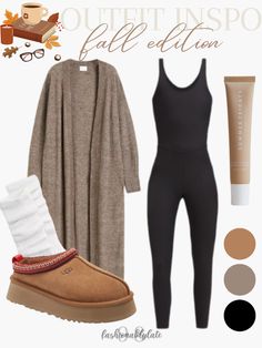 Ugh Fluff Yeah Outfit, How To Style Tasman Uggs Outfits, Ugh Talisman Outfits, Winter Slippers Outfit, Ugg Tazz Outfit Ideas Winter, Fall Outfits With Ugg Slippers, Winter Outfits Cold Christmas, Cabin Outfits Fall, Calm Fall Outfits