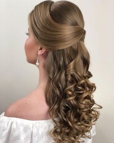 Hair Staly, Long Bridal Hair, Pageant Hair, Quince Hairstyles, Pinterest Hair, Wedding Hair Inspiration, Pavlova, Bride Hairstyles, Hair Dos