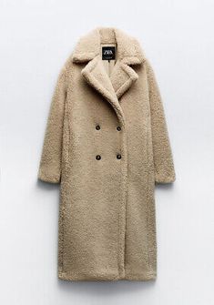 Great shopping ideas for ZARA EXTRA-LONG FAUX SHEARLING COAT STRAW NEW FW24 SIZES XS-XXL REF. 1255/700, Womens Coats Jackets Leisure Wear Women, Winter Wardrobe Essentials, Faux Shearling Coat, Long Overcoat, Langer Mantel, Collars For Women, Shearling Coat, Womens Bodysuit, Dress With Cardigan