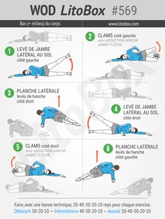 a poster showing how to do an exercise with the words'wod litbox '