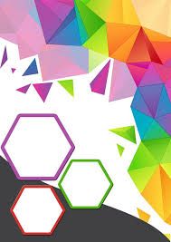 an abstract colorful background with hexagonal shapes