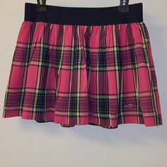 Brand New! Plaid Cotton Mini Skirt With Elastic Waistband. Length: 14.5 Inches Receive A $10 Credit By Signing Up With The Invite Code: Marlands Pink Stretch Skort With Elastic Waistband, Pink Mini Skort With Elastic Waistband, Pink Elastic Waistband Mini Skort, Pink Cotton Mini Tennis Skirt, Preppy Pink Cotton Skort, Pink Mini Skirt With Elastic Waistband, Pink Cotton Preppy Skort, Pink Preppy Tennis Skirt For Spring, Casual Pink Cotton Tennis Skirt