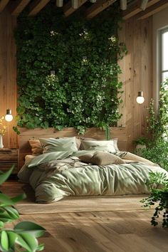 Are you tired of cluttered and chaotic sleeping spaces that disturb your nightly rest? Imagine transforming your bedroom into a serene haven that not only promotes relaxation but also embraces the elegant simplicity of Scandinavian design. Our curated list of 29 Scandinavian bedroom ideas offers a refreshing escape into tranquility, where minimalist aesthetics meet cozy functionality. Dive into a world where every element is carefully selected to Forest Aesthetic Bedroom, Biophilic Bedroom, Outdoor Themed Bedroom, Scandinavian Bedroom Ideas, Forest Themed Bedroom, Forest Bedroom, Scandinavian Room, Themed Bedrooms, Sage Green Bedroom