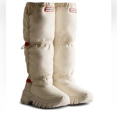 Hunter Wanderer Tall Slouch Snow Boots White Willow Womens Size 11 New In Box Short Black Rain Boots, Hunter Boots Short, Green Hunter Boots, Womens Hunter Boots, Short Rain Boots, White Willow, All Nike Shoes, Wellies Boots, Boots White