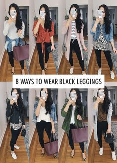 Ways To Wear Black Leggings, Style Black Leggings, Vetements Shoes, Leggings Outfit Fall, Jacket Ideas, Nyc Style, How To Wear Leggings, Legging Outfits