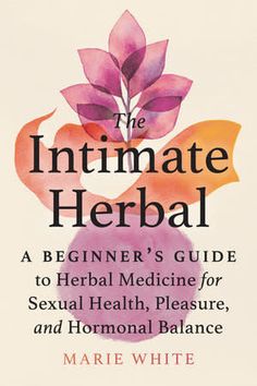 the intimate herb book cover with watercolor flowers