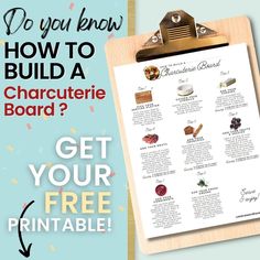 a clipboard with the words do you know how to build a character board? get your free printable