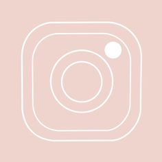 a white square on a pink background with the word instagram written in black below it