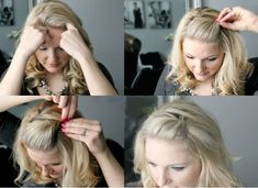 Bobby Pin Hairstyles, Peinados Recogidos, Super Hair, How To Style Bangs, Bobby Pin, Hair Dos, Ombre Hair