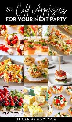 25 cold appetizers for your next party