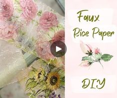 the video shows how to make paper flowers