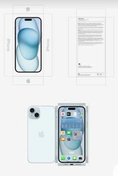 an apple iphone is shown with its packaging and description information on the back, along with instructions for how to use it