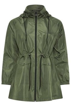 Shop YOURS Curve Khaki Green Drawstring Lightweight Parka Jacket at Yours Clothing. Discover women’s plus size clothing in sizes 10-36 with fast delivery. Jacket Folds, Long Tall Sally, Tall Clothing, Womens Parka, Parka Coat, Tall Women, Parka Jacket, Khaki Green, Easy Storage