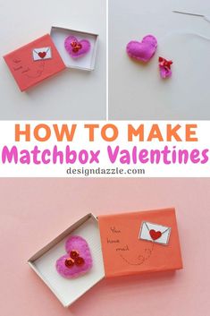 how to make matchbox valentine's day cards