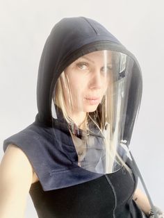 "🏅Aakasha Featured in Forbes , HuffPost ,THEWHOot \"A designer from Sofia, Bulgaria, makes hoodie shields that zipper into place and \"make you feel totally comfortable and secure while going out.\" Subscribe for Aakasha Newsletter for Special Offers and Promo Codes Paste this link below in your browser http://eepurl.com/dvUKiz Now FREE EXPRESS SHIPPING to the U.S. for orders over 35$* ♥ All my orders ship EXPRESS only >> buy your piece today & have it within 1-3 days upon shipping Al Hood Mask, Face Mask Design Ideas, Pink Baseball Cap, Sofia Bulgaria, Face Mask Design, Full Face Mask, Mascara Facial, Face Protection, Mask Face