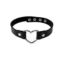 Black Heart Choker Set Heart Choker, Choker Set, Black Heart, The Edge, Punk Rock, Fashion Statement, Black Fashion, Choker, Genuine Leather