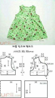 the sewing pattern for this dress is easy to sew