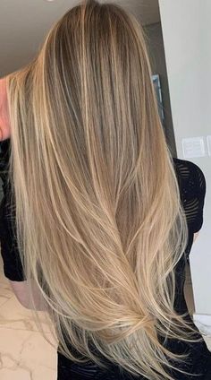 Blondette Hair Balayage, Golden Blonde Highlights Straight Hair, Baleage Blond Hair, Natural Highlights For Blonde Hair, Long Dark Blonde Hair With Highlights, Balage Hair Blonde Balayage Highlights, Blonde Full Highlights On Brown Hair, Blonde Hair Inspo Balayage, Natural Blonde Hair Color Ideas