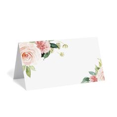 PRICES MAY VARY. FULL SET: 50 Pack of blank fill-in folded place cards. Cards are pre-scored for easy and crisp folding! STYLE: Features a simple yet modern blush floral design. These place cards paired with our matching table numbers are sure to add some elegance to your reception, party or event. QUALITY DESIGN: Our 3.5 x 2 place cards are printed on 130lb heavyweight uncoated white card stock. PERFECT FOR: Weddings, Events, Engagement Party, Rehearsal Dinner, Anniversary Party, Bridal Shower, Baby Shower Bar, Floral Place Cards, Place Cards For Wedding, Reception Place Cards, Wedding Reception Places, Shower Bar, Cards For Wedding, Table Place Cards, Party Places