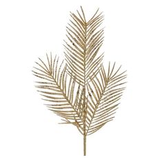 Regency 34 Glitter, Mica Triple Palm Leaf Spray: Gold - MTX70670 - White Bayou Wreaths & Supply