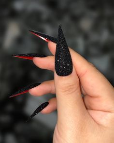 Red Bottom Nails, Red Bottoms, Dope Nails, Indiana Jones, Stiletto Nails, Black Nails, Nail Art Design, Halloween Nails