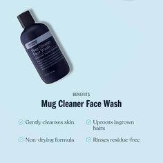 Clean Face Wash, Men Spa, Cleaner Face, Standing At Attention, Ingrown Hairs, Hair Rinse, Men's Health, Sulfate Free