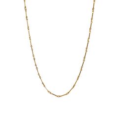 Elevate your elegance with the Bamboo Vine Chain Necklace, crafted from 14k gold-filled metal for a timeless, sophisticated look. This necklace combines slim dapped bars and petite oval links, creating an eye-catching interplay of shapes and textures. Perfect for both special occasions and everyday wear, it embodies the lasting charm of classic jewelry. 14k gold-filled (hypoallergenic and tarnish-resistant)  Care Note: While gold-filled jewelry offers enhanced durability compared to gold plating Vine Necklace, Ocean Pool, Swimming In The Ocean, Forever Jewelry, Jewelry Ring Box, Men's Jewelry Rings, Classic Jewelry, In The Ocean, Gold Filled Jewelry