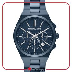 in stock Michael Kors Men, Black Stainless Steel, Steel Watch, Stainless Steel Watch, Stainless Steel Bracelet, Chronograph, Jewelry Watches, In Store, Michael Kors