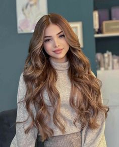 Sunset Highlights, Hair For Special Occasions, Cherry Blonde, Beautiful Hair Color Ideas, Light Auburn Hair, Light Auburn, Long Hairstyle, Beautiful Hair Color, Auburn Hair