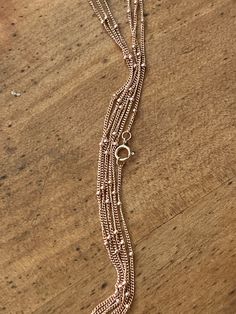 Satellite chain Necklace w/ 1.9 mmbeads. Round spring clasp rose gold filled 16" Or Rose, Gold Filled, Chain Necklace, Etsy Accessories, Accessory Gift, Gift Card, Display Homes, Rose Gold, Electronic Accessories