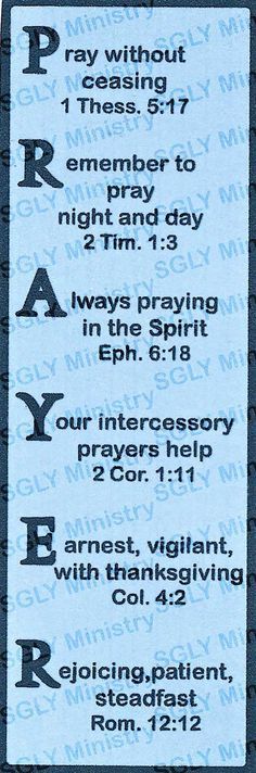 a ticket for an event with the words, pray and pray in black on blue