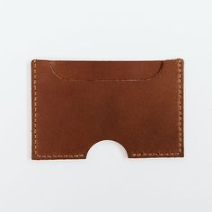 Slim Two Pocket Premium Leather Card Wallet - Leathercraft from DODOcase Minimalist Rectangular Card Holder, Leather Card Holder With Flat Pocket For Everyday Use, Minimalist Brown Trifold Wallet For Everyday, Brown Minimalist Card Holder With Rfid Blocking, Minimalist Brown Card Holder With Coin Pocket, Minimalist Brown Trifold Wallet, Minimalist Brown Rectangular Card Holder, Brown Minimalist Card Holder, Minimalist Brown Card Holder